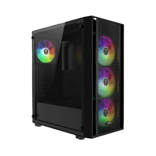 CASE GAMDIAS AURA GC2 ELITE BLACK ARGB – MID TOWER | 4 FAN ARGB | HỖ TRỢ VGA 340MM